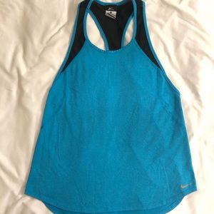 Bright Blue Razor Back Loose Under Armour Tank Top